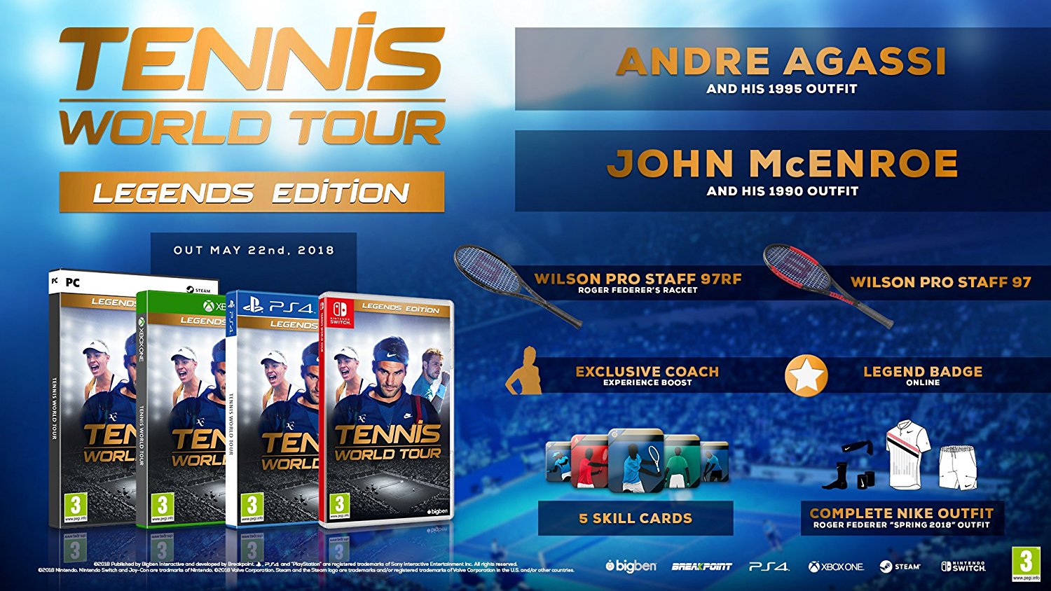 Tennis World Tour Legends Edition PC Sklep ULTiMA.PL