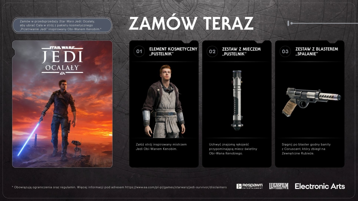 Star Wars Jedi Ocalały Edycja Specjalna PlayStation 5 - Sklep ULTiMA.PL