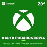 Karta Przedpłacona XBOX LIVE 20 XONE