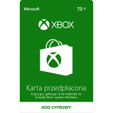 Karta Przedpłacona XBOX LIVE 70 XONE
