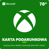 Karta Przedpłacona XBOX LIVE 70 XONE