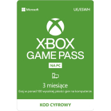Abonament Xbox Game Pass na PC 3 Miesiące Klucze