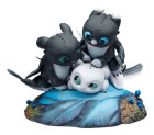 How to Train Your Dragon The Hidden World Statua Dart, Pouncer and Ruffrunner 15 cm Hobby