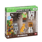 MINECRAFT S1 3D ERASERS - 6 PACK DELUXE BOX VER.B Hobby