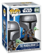 Star Wars Mandalorian and Grogu POP! Mandalorian with Grogu 9 cm nr 818 Hobby