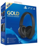 Sony New Gold Wireless Headset 7.1 Black PS4