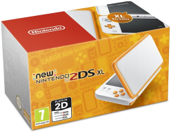 New Nintendo 2DS XL White + Orange