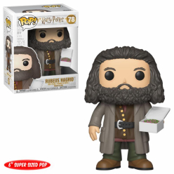 Harry Potter Super Sized POP! Movies Figurka Hagrid with Cake 14 cm