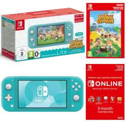 Konsola Nintendo Switch Lite Turquoise + ACNH + NSO 3 miesiące