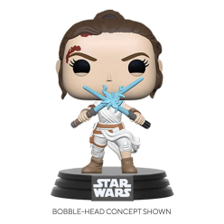 Star Wars Episode IX POP! Rey with 2 Light Sabers 9 cm