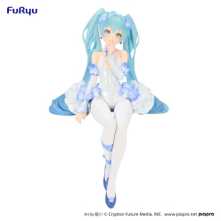 Hatsune Miku Noodle Stopper PVC Statue Miku Flower Fairy Nemophila 15 cm