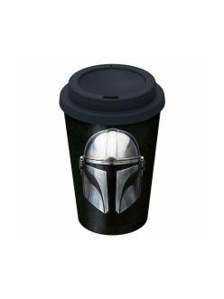 Kubek Star Wars The Mandalorian Small Plastic Double-Walled Coffee Tumbler 390ml