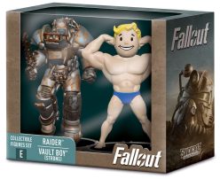 Fallout Mini Figurki 2-Pak E Raider and Vault Boy (Strong) 7 cm