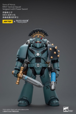 Warhammer The Horus Heresy Action Figure 1/18 Sons of Horus MKVI Tactical Squad Sergeant with Power Sword 12 cm