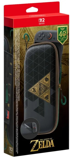 Nintendo Switch 2 Carrying Case The Legend of Zelda 40th Anniversary Edition