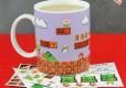 Kubek Super Mario Bros plus 4 arkusze naklejek wielokrotnego użytku