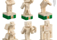 Minecraft Chess Set Overworld Heroes vs. Hostile Mobs