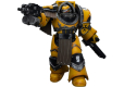 Warhammer Action Figure 1/18 Imperial Fists Legion Cataphractii Terminator Squad Legion Cataphractii with Chainfist 12 cm