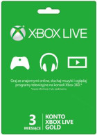 Abonament Xbox Live GOLD 3 miesiące X360
