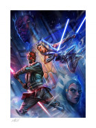 Star Wars: The Clone Wars Art Print One Last Lesson: Ahsoka Tano vs Darth Maul 46 x 61 cm - unframed Hobby