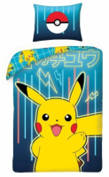 Pościel Bawełniana Pokemon Pikachu Pokeball 160x200 Hobby