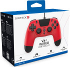 VX-4 Kontroler przewodowy czerwony PS4