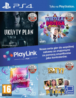 Gra PS4 Ukryty Plan + Wiedza To Potęga + SingStar Celebration + To Jesteś Ty (PlayLink)