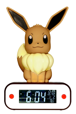 POKEMON EVEE budzik z lampką