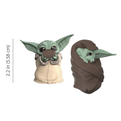 Star Wars Mandalorian 2-Pack The Child Sipping Soup & Blanket-Wrapped