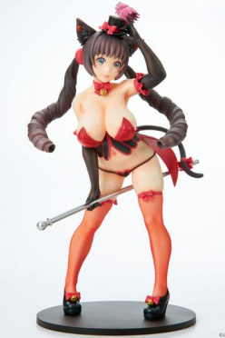 Burlesque Cat Statua PVC 1/7 Bell Black Cat Ver. 25 cm