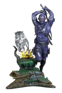 G.I. Joe Gallery PVC Statue Snake Eyes Animated DCD 40th Anniversary Previews Exclusive 25 cm