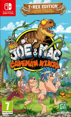 New Joe & Mac Caveman Ninja T-Rex Edition
