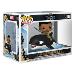 Black Panther: Wakanda Forever POP! Rides Super Deluxe Vinyl Figure Namor with Orca 15 cm nr.116