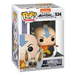 Avatar The Last Airbender POP! Animation Vinyl Figure Aang w/ Momo 9 cm nr. 534