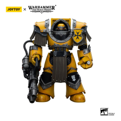 Warhammer Action Figure 1/18 Imperial Fists Legion Cataphractii Terminator Squad Legion Cataphractii with Heavy Flamer 12 cm
