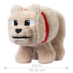 A Minecraft Movie Plush Figure Dennis the Wolf 20 cm