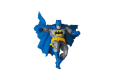 The Dark Knight Returns MAF EX Action Figures Batman Blue Version & Robin 11- 16 cm