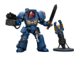 Warhammer 40k Action Figure 1/18 Ultramarines Terminator Squad Sergeant with Power Sword and Teleport Homer 12 cm