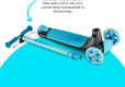 YVOLUTION GLIDER KIWI - BLUE