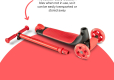YVOLUTION GLIDER KIWI - RED