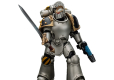 Warhammer The Horus Heresy Action Figure 1/18 lron Warriors Command Squad Chosen with Legion Standard 12 cm